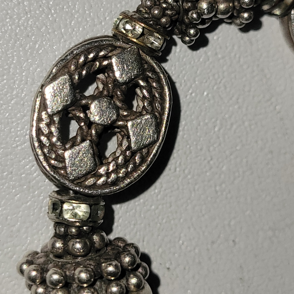 Rocke Solid Sterling Silver Beaded Bracelet - image 6